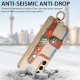 For Samsung Galaxy S23+ 5G Stereoscopic Flowers Wristband Card Bag Phone Case(Khaki)