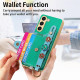 For Samsung Galaxy S23+ 5G Stereoscopic Flowers Wristband Card Bag Phone Case(Green)