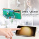 For Samsung Galaxy S23+ 5G Stereoscopic Flowers Wristband Card Bag Phone Case(Green)
