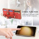For Samsung Galaxy S23+ 5G Stereoscopic Flowers Wristband Card Bag Phone Case(Red)