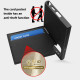 For Samsung Galaxy S24+ 5G Down Jacket Card Bag Holder MagSafe Phone Case(Black)