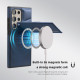 For Samsung Galaxy S24+ 5G Down Jacket Card Bag Holder MagSafe Phone Case(Royal Blue)