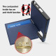 For Samsung Galaxy S24+ 5G Down Jacket Card Bag Holder MagSafe Phone Case(Royal Blue)