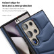 For Samsung Galaxy S24+ 5G Down Jacket Card Bag Holder MagSafe Phone Case(Royal Blue)