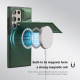 For Samsung Galaxy S24+ 5G Down Jacket Card Bag Holder MagSafe Phone Case(Dark Green)