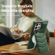 For Samsung Galaxy S24+ 5G Down Jacket Card Bag Holder MagSafe Phone Case(Dark Green)