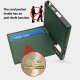 For Samsung Galaxy S24+ 5G Down Jacket Card Bag Holder MagSafe Phone Case(Dark Green)