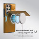 For Samsung Galaxy S24+ 5G Down Jacket Card Bag Holder MagSafe Phone Case(Brown)