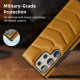 For Samsung Galaxy S24+ 5G Down Jacket Card Bag Holder MagSafe Phone Case(Brown)
