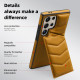 For Samsung Galaxy S24+ 5G Down Jacket Card Bag Holder MagSafe Phone Case(Brown)