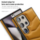 For Samsung Galaxy S24+ 5G Down Jacket Card Bag Holder MagSafe Phone Case(Brown)