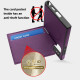 For Samsung Galaxy S24+ 5G Down Jacket Card Bag Holder MagSafe Phone Case(Purple)