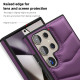 For Samsung Galaxy S24+ 5G Down Jacket Card Bag Holder MagSafe Phone Case(Purple)