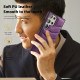 For Samsung Galaxy S24+ 5G Down Jacket Card Bag Holder MagSafe Phone Case(Purple)