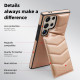 For Samsung Galaxy S24+ 5G Down Jacket Card Bag Holder MagSafe Phone Case(Rose Gold)