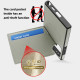 For Samsung Galaxy S24+ 5G Down Jacket Card Bag Holder MagSafe Phone Case(Grey)