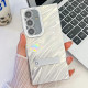 For Samsung Galaxy S24+ 5G Plating Glitter Texture Fold Holder TPU Phone Case with Lens Film(White Water Ripples)