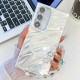 For Samsung Galaxy S24+ 5G Plating Texture Wristband MagSafe TPU Phone Case with Glitter Lens Film(White Water Ripples)