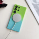 For Samsung Galaxy S24+ 5G Liquid TPU Silicone Gradient MagSafe Phone Case(Blue Red Gradient)