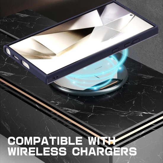 For Samsung Galaxy S23+ 5G Transparent TPU Hybrid PC Magsafe Phone Case(Purple)