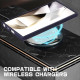 For Samsung Galaxy S23+ 5G Transparent TPU Hybrid PC Magsafe Phone Case(Purple)