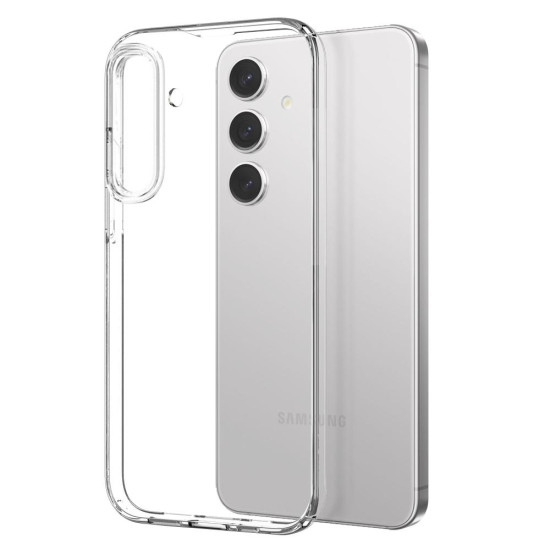 For Samsung Galaxy S24+ 5G NORTHJO TPU Case with Screen Film  Support Fingerprint Unlock(Transparent)