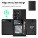 For Samsung Galaxy S24+ 5G Shield Multi-functional MagSafe Card Bag Phone Case(Black)