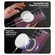 For Samsung Galaxy S24+ 5G Shield Multi-functional MagSafe Card Bag Phone Case(Purple)