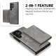 For Samsung Galaxy S24+ 5G Shield Multi-functional MagSafe Card Bag Phone Case(Grey)
