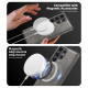 For Samsung Galaxy S24+ 5G Shield Multi-functional MagSafe Card Bag Phone Case(Grey)