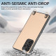 For Samsung Galaxy S23 5G Carbon Fiber Texture Leather Back Cover Phone Case with Crossbody Strap(Khaki)