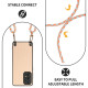 For Samsung Galaxy S23 5G Carbon Fiber Texture Leather Back Cover Phone Case with Crossbody Strap(Khaki)