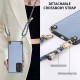 For Samsung Galaxy S23 5G Carbon Fiber Texture Leather Back Cover Phone Case with Crossbody Strap(Blue)