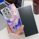 For Samsung Galaxy S24+ 5G Plating Texture Butterfly TPU Phone Case with Glitter Lens Film(Flowers Butterflies HU1)