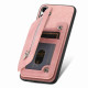 For Samsung Galaxy S24+ 5G Retro MagSafe Zipper Wallet Card Bag Back Phone Case(Pink)