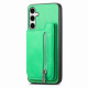 For Samsung Galaxy S24+ 5G Retro MagSafe Zipper Wallet Card Bag Back Phone Case(Green)