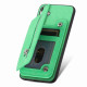 For Samsung Galaxy S24+ 5G Retro MagSafe Zipper Wallet Card Bag Back Phone Case(Green)