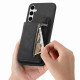 For Samsung Galaxy S24+ 5G Retro MagSafe Zipper Wallet Card Bag Back Phone Case(Black)