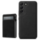 For Samsung Galaxy S24+ 5G Suteni H19 Litchi Texture 2-in-1 MagSafe Removable Card Case Back Phone Case(Black)