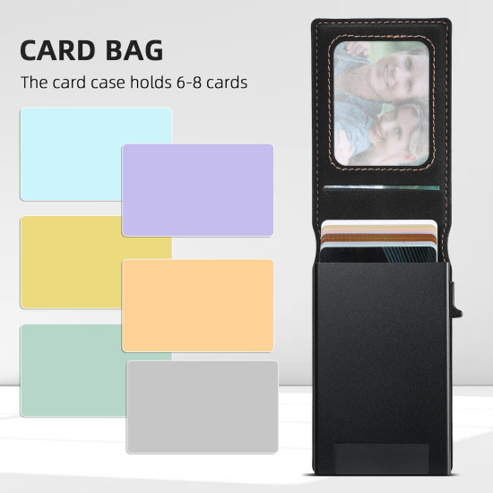 For Samsung Galaxy S23+ 5G Suteni H19 Litchi Texture 2-in-1 MagSafe Removable Card Case Back Phone Case(Black)