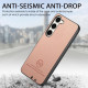 For Samsung Galaxy S23+ 5G Twill Fabric Leather Skin Back Phone Case(Pink)