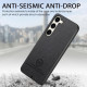 For Samsung Galaxy S23+ 5G Twill Fabric Leather Skin Back Phone Case(Black)