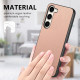 For Samsung Galaxy S24+ 5G Twill Fabric Leather Skin Back Phone Case(Pink)