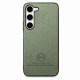 For Samsung Galaxy S24+ 5G Twill Fabric Leather Skin Back Phone Case(Green)