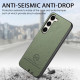 For Samsung Galaxy S24+ 5G Twill Fabric Leather Skin Back Phone Case(Green)