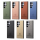 For Samsung Galaxy S24+ 5G Twill Fabric Leather Skin Back Phone Case(Green)