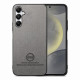 For Samsung Galaxy S24+ 5G Twill Fabric Leather Skin Back Phone Case(Gray)