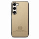 For Samsung Galaxy S24+ 5G Twill Fabric Leather Skin Back Phone Case(Khaki)