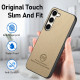 For Samsung Galaxy S24+ 5G Twill Fabric Leather Skin Back Phone Case(Khaki)