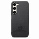 For Samsung Galaxy S24+ 5G Twill Fabric Leather Skin Back Phone Case(Black)